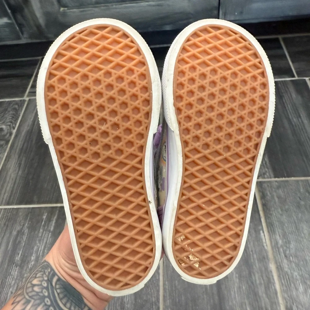 Vans Toddler 7 Rainbow Unicorn Purple Sneakers - Picture 7 of 7